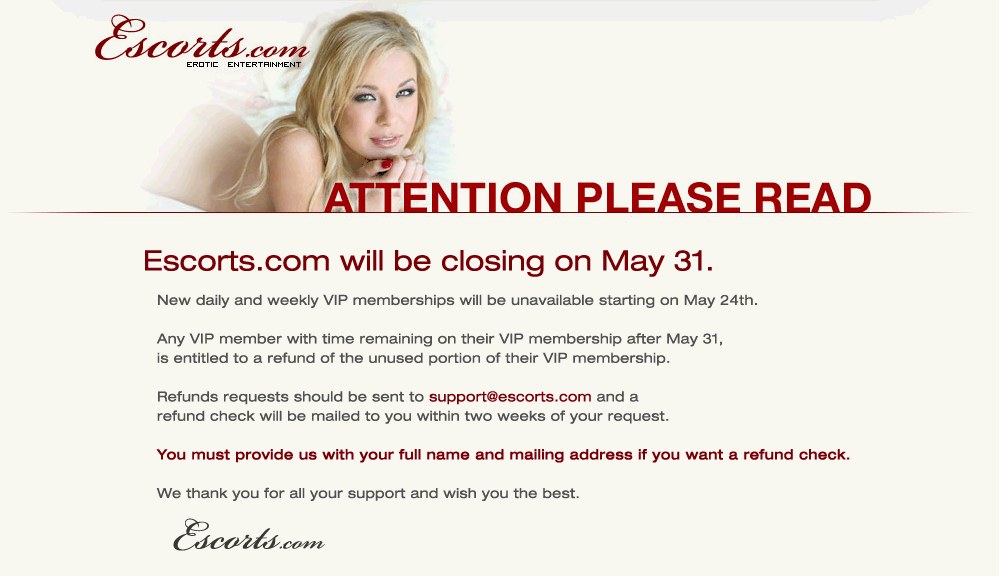 Why Escorts.com shut down | Confessions Of A Message Board Hooker